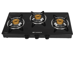 FABER Power 3BB BK Glass Manual Gas Stove
