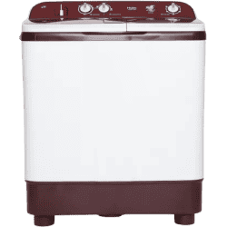 Haier | HTW90-1128BT | 9 kg | Semi Automatic | Top Load | Washing Machine | White Maroon