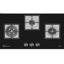 PUREFLAMES | Cook Hob Auto Ignition | S70 | Black