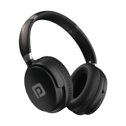 Portronics Muffs M3 Over Ear Headphones | 40 Hour Playtime | Foldable Design | Type C Fast Charging | Black