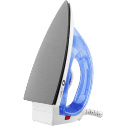 Orient Electric Panache Crystal 1100 Watt Dry Iron for clothes with Weilburger Coated Non Stick Soleplate | Silver Layered Thermostat for Better Heat Conductivity
