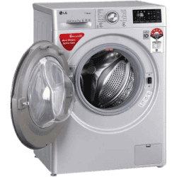 LG 7 Kg 5 Star Inverter Wi-Fi Fully-Automatic Front Loading Washing Machine | FHT1207ZWL | Luxury Silver