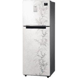 SAMSUNG 244 L Frost Free Double Door 3 Star Convertible Refrigerator with Curd Maestro | RT28T3A336W/HL | Mystic Overlay White