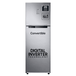 Samsung 256L 3 Star Convertible 3 In 1 Double Door Refrigerator | RT30C3733SL/HL | Silver