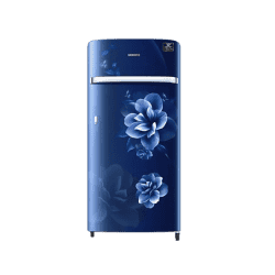 Samsung 198L Horizontal Curve Design One Door Refrigerator- RR21A2G2YCU | Camellia Blue