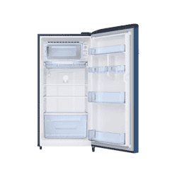 Samsung 198L Horizontal Curve Design One Door Refrigerator- RR21A2G2YCU | Camellia Blue