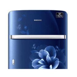 Samsung 198L Horizontal Curve Design One Door Refrigerator- RR21A2G2YCU | Camellia Blue