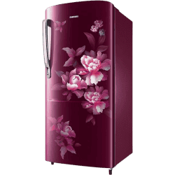 Samsung Direct-Cool Single Door Refrigerator | RR20C1724HN/HL |183 L/4 Star | Himalaya poppy Red