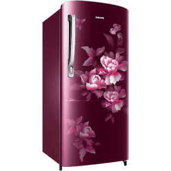 Samsung Direct-Cool Single Door Refrigerator | RR20C1724HN/HL |183 L/4 Star | Himalaya poppy Red