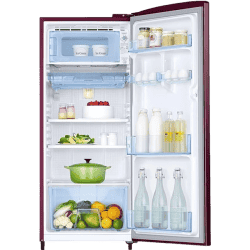 Samsung Direct-Cool Single Door Refrigerator | RR20C1724HN/HL |183 L/4 Star | Himalaya poppy Red