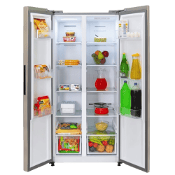 Kelvinator 500 litres Side-by-Side Refrigerator | KRS-B520SSV | Shiny Silver