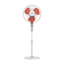 V-Guard Finesta STS Plus Pedestal Fan | 400 mm | 3 Blade | White Red
