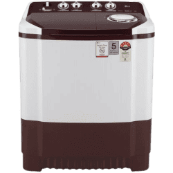 LG 8 kg Semi Automatic Top Load White-P8030SRAZ | Maroon