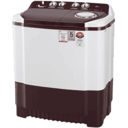 LG 8 kg Semi Automatic Top Load White-P8030SRAZ | Maroon
