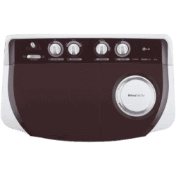 LG 8 kg Semi Automatic Top Load White-P8030SRAZ | Maroon