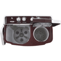 LG 8 kg Semi Automatic Top Load White-P8030SRAZ | Maroon