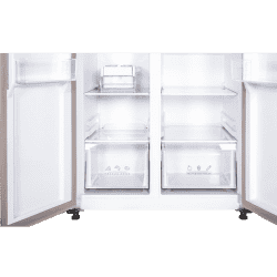 Kelvinator 500 litres Side-by-Side Refrigerator | KRS-B520SSV | Shiny Silver