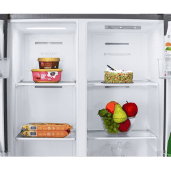 Kelvinator 500 litres Side-by-Side Refrigerator | KRS-B520SSV | Shiny Silver
