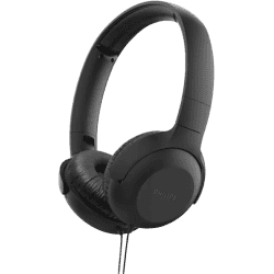 PHILIPS TAUH201 On Ear Wired Headphones with Mic, Lightweight, Echo Cancellation Wired Headset