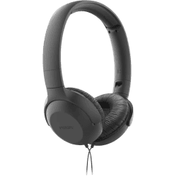 PHILIPS TAUH201 On Ear Wired Headphones with Mic, Lightweight, Echo Cancellation Wired Headset