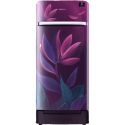 SAMSUNG 198 L Direct Cool Single Door 5 Star Refrigerator with Base Drawer | RR21T2H2W9R/HL | Paradise Purple