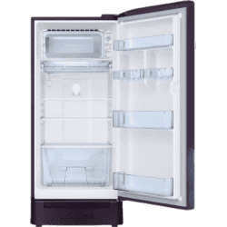 SAMSUNG 198 L Direct Cool Single Door 5 Star Refrigerator with Base Drawer | RR21T2H2W9R/HL | Paradise Purple