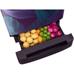 SAMSUNG 198 L Direct Cool Single Door 5 Star Refrigerator with Base Drawer | RR21T2H2W9R/HL | Paradise Purple