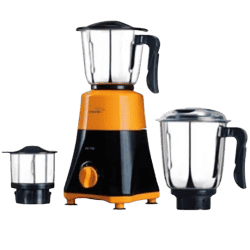 V-Guard VX750 750 W Mixer Grinder 3 Jars |  Black Orange