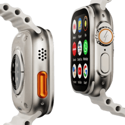 Fire-Boltt Oracle Wi-Fi+4G SIM Android OS Wristphone | 49 mm | In Built GPS | Crystal Tide Strap