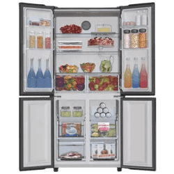 Haier Frost Free French Door Bottom Mount Refrigerator | HRB-550KS | 2 Star | 531 L | Black Steel