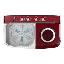 Samsung | 7.5 Kg | Semi Automatic Top Load Washing Machine | Grey, Red | WT75B3200RR/TL