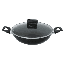 Meyer Safecook Non-Stick Covered Kadai 20cm | Black