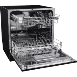 Voltas Beko DT8B Free Standing 8 Place Settings Intensive Kadhai Cleaning| No Pre-rinse Required Dishwasher