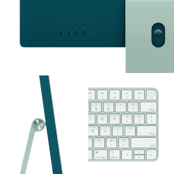 Apple iMac 24-inch All-In-One Desktop | 8-core Apple M1 chip/8 GB/256 GB | MGPH3HN/A | Green