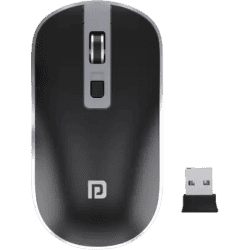Portronics Toad 14 / Runs on single AA Battery,upto 1400 DPI,30 Lakhs + click life Wireless Optical Mouse | Black