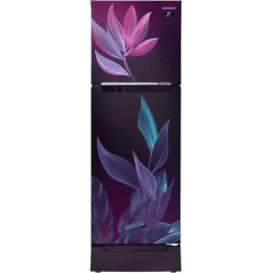 SAMSUNG 253 L Frost Free Double Door 2 Star Refrigerator with Base Drawer | RT28T31429R/HL | Paradise Purple