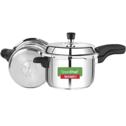 GreenChef SS Pressure Cooker Namo Combo(5L+3L+2L) 5 L, 3 L, 2 L Induction Bottom Pressure Cooker & Pressure Pan | Stainless Steel