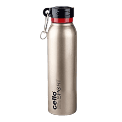 Cello Beatle Stainless Steel Sports Bottle | 700 ml | Gold