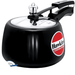 Hawkins Contura Hard Anodised Inner Lid Pressure Cooker | 3 L | Black | CB30