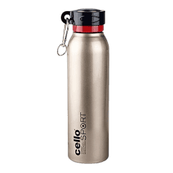 Cello Beatle Stainless Steel Sports Bottle | 700 ml | Gold