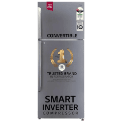 LG 446 Litres 1 Star Frost Free Double Door Convertible Refrigerator with Smart Diagnosis | GL-T502APZR.DPZZEBN | Shiny Steel
