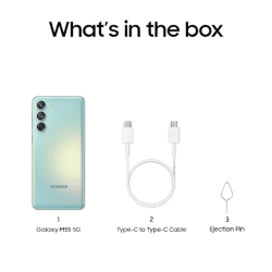 Samsung Galaxy M55 5G | 8 GB RAM | 256GB Storage | Light Green