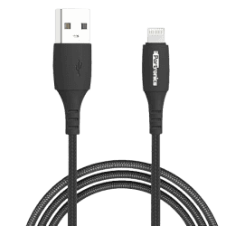 Portronics Konnect A POR-1171 1M 8 Pin USB Cable with PVC Heads | Black