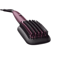 Philips Hair Straightening Brush | Silk Protect Technology I Naturally Straight hair in 5 Mins I BHH730/00
