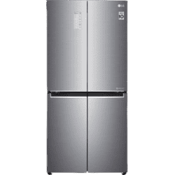 LG 594 L Frost Free Side by Side Refrigerator with Four Door | Shiny Steel | GC-B22FTLPL
