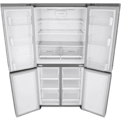 LG 594 L Frost Free Side by Side Refrigerator with Four Door | Shiny Steel | GC-B22FTLPL