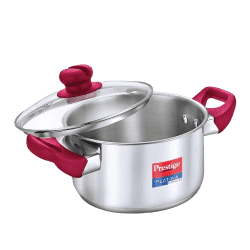 Prestige Platina Popular 5.5L Stainless Steel Casserole with Lid 24 cm 5.5 L | 36893 | Casserole