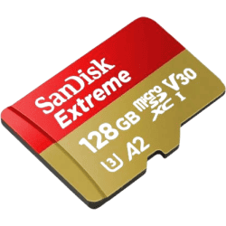SanDisk EXTREME A2 128 GB MicroSDXC UHS Class 3 160 MB/s Memory Card