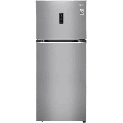 LG 423 Litres 3 Star Frost Free Double Door Refrigerator | Convertible | GL-T422VPZX.DPZZEB | Shiny Steel