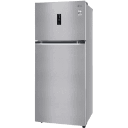 LG 423 Litres 3 Star Frost Free Double Door Refrigerator | Convertible | GL-T422VPZX.DPZZEB | Shiny Steel